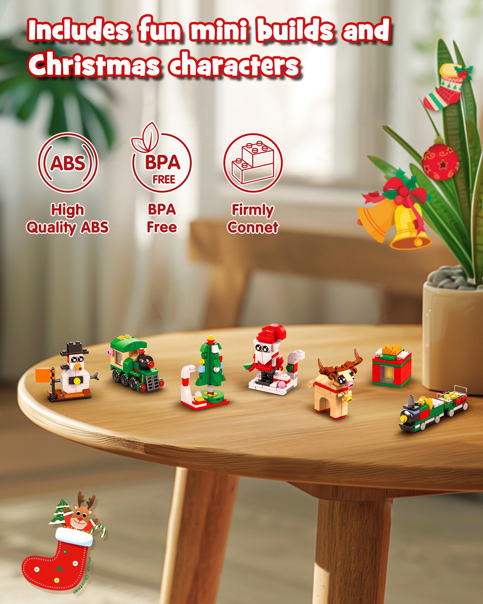 Foto 5 | Calendario De Adviento D-fantix Christmas 2024 Con 24 Bloques De Construcción - Venta Internacional.
