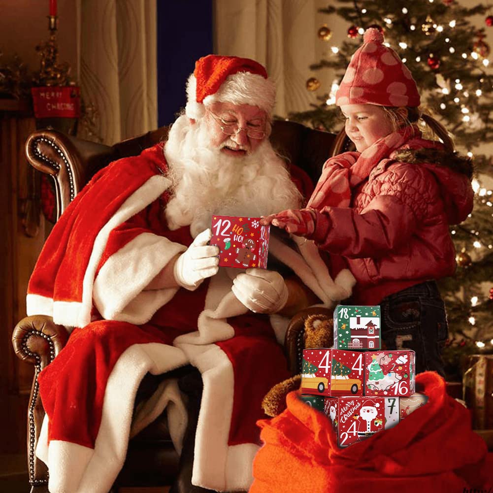 Foto 6 pulgar | Calendario De Adviento Navideño Ourwarm 2024 Con 24 Cajas Vacías - Venta Internacional.