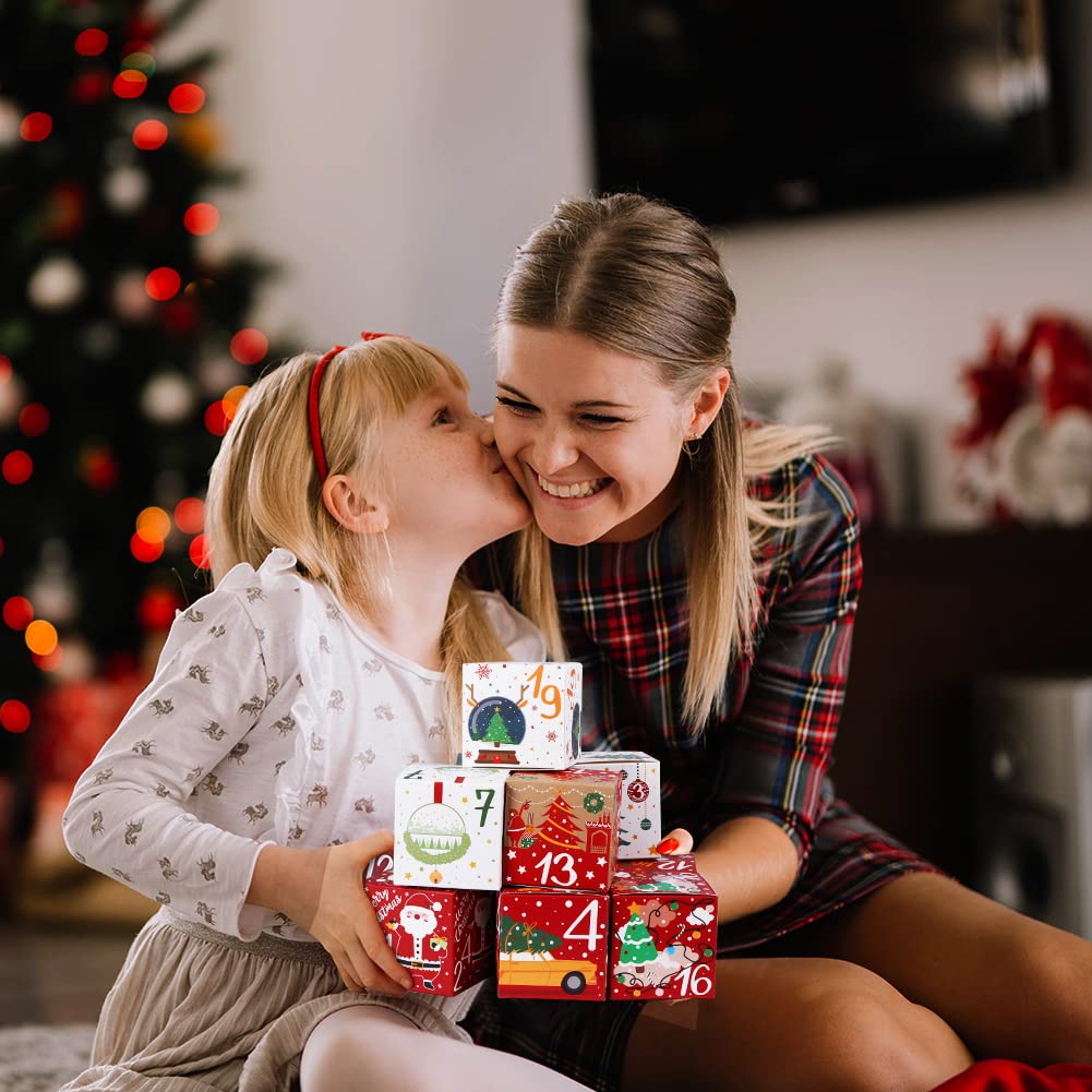 Foto 8 pulgar | Calendario De Adviento Navideño Ourwarm 2024 Con 24 Cajas Vacías - Venta Internacional.