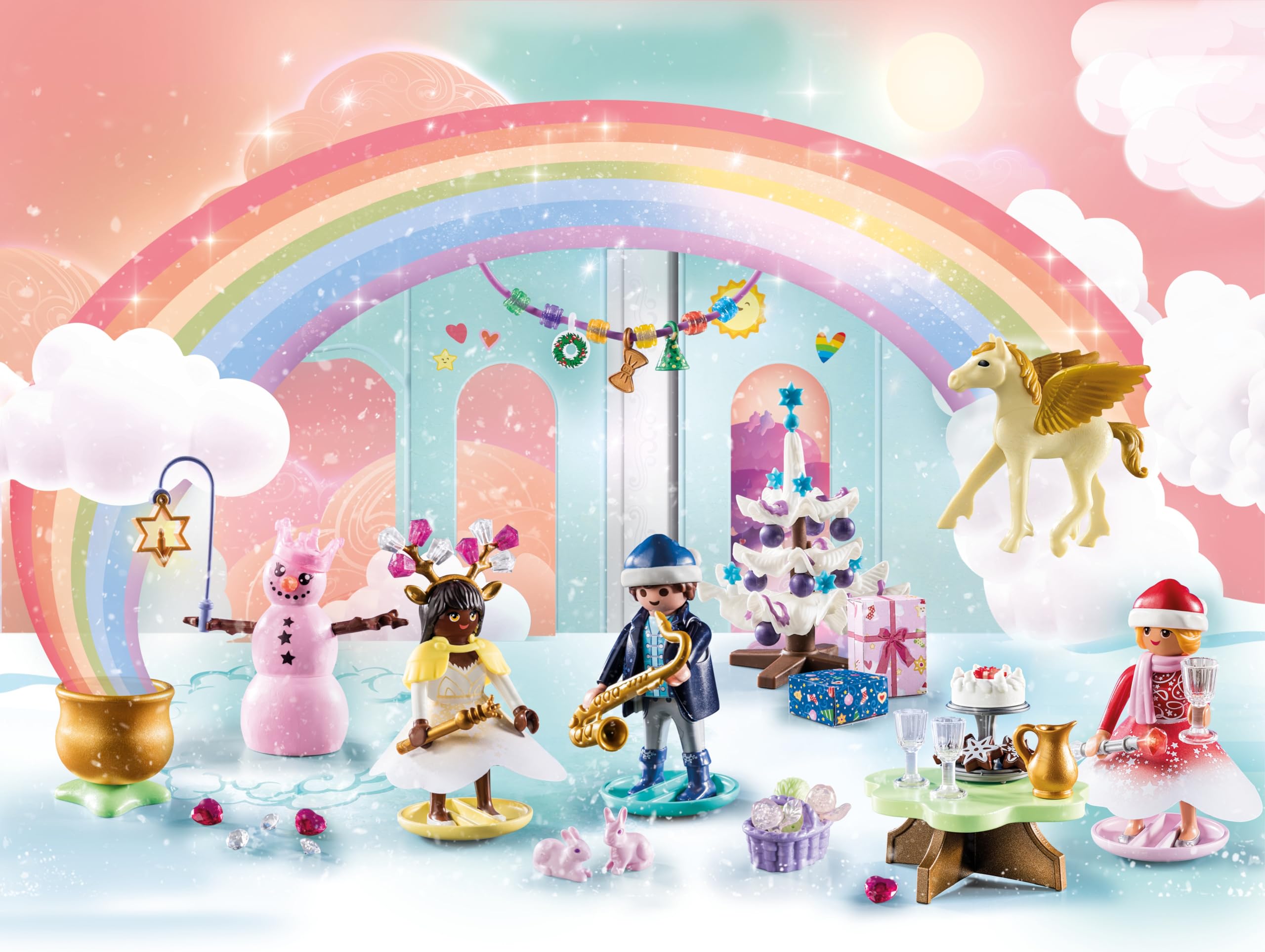 Foto 2 | Calendario De Adviento Playmobil Navidad Bajo El Arcoíris - Venta Internacional.