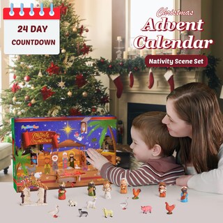 Foto 2 | Calendario De Adviento Fun Little Toys Nativity 2024 Con 24 Juguetes Para Niños - Venta Internacional.