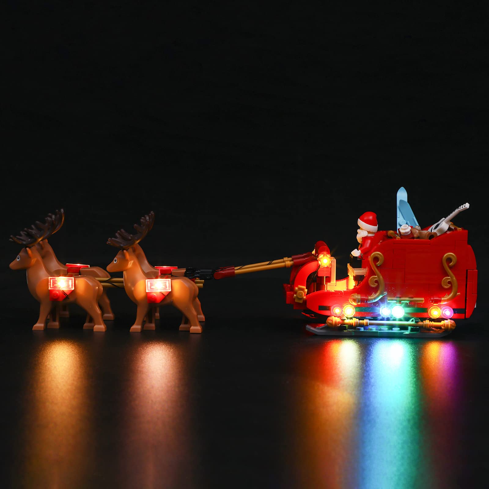 Foto 3 pulgar | Luz Led Para Bloques De Construcción Lego 40499 Santa's Sleigh - Venta Internacional.