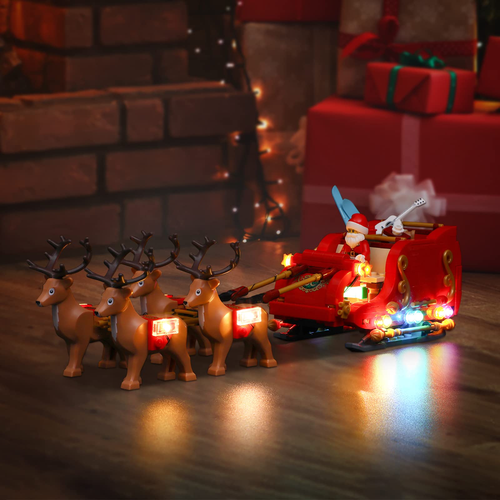 Foto 4 pulgar | Luz Led Para Bloques De Construcción Lego 40499 Santa's Sleigh - Venta Internacional.