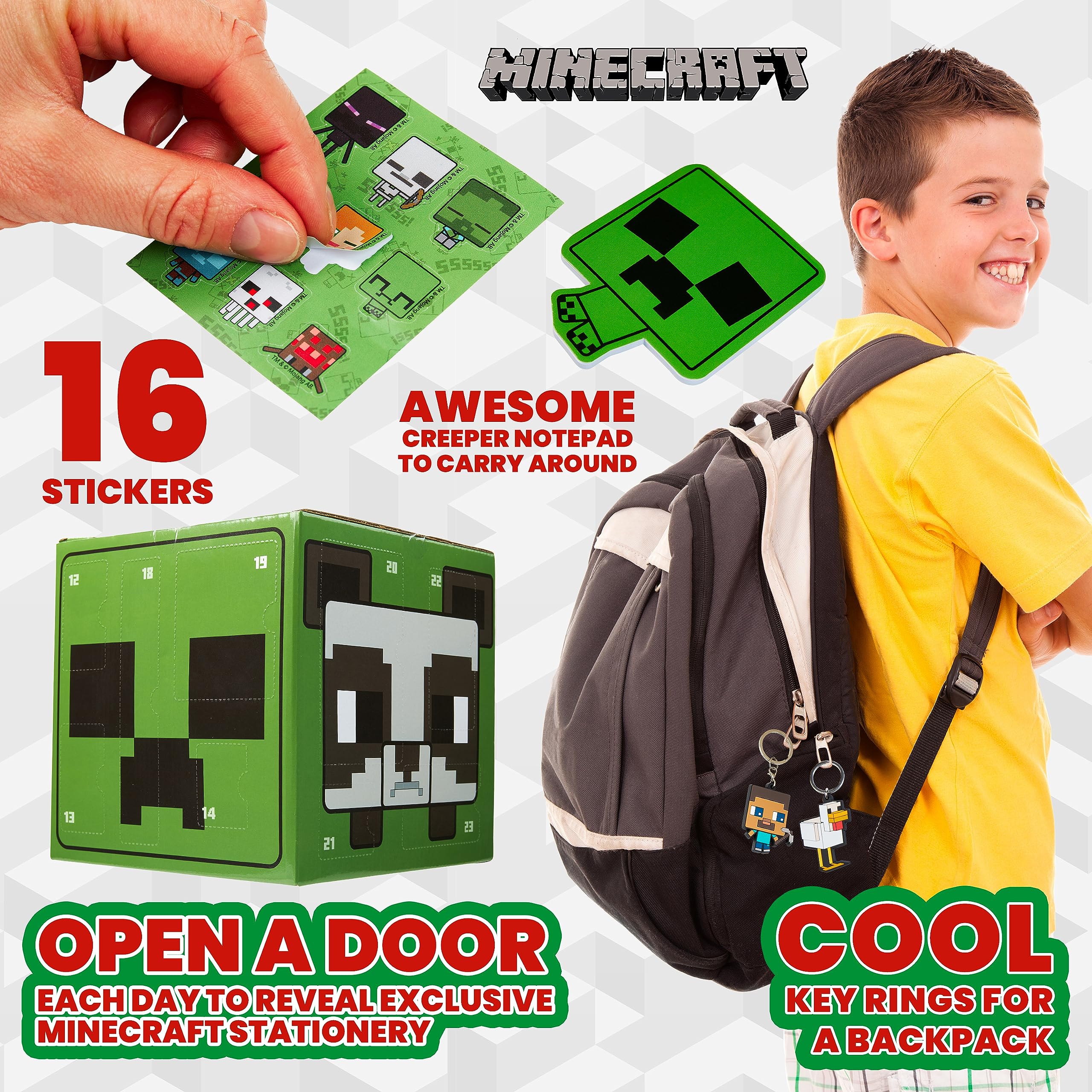 Foto 6 pulgar | Calendario De Adviento Minecraft 2024 Para Niños Con 24 Sorpresas - Venta Internacional.
