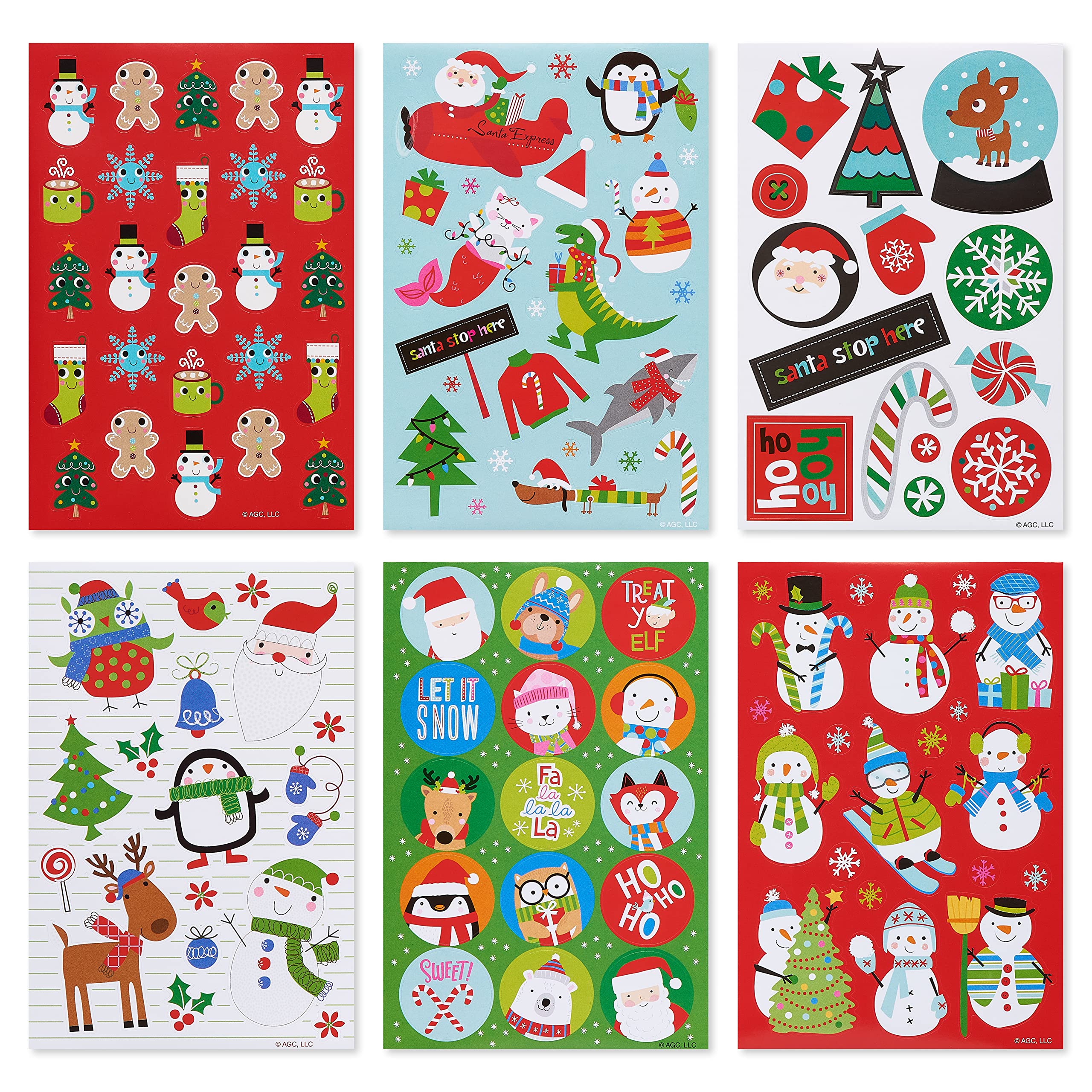 Foto 2 pulgar | Pegatinas American Greetings Christmas, 398 Unidades, Para Niños - Venta Internacional.