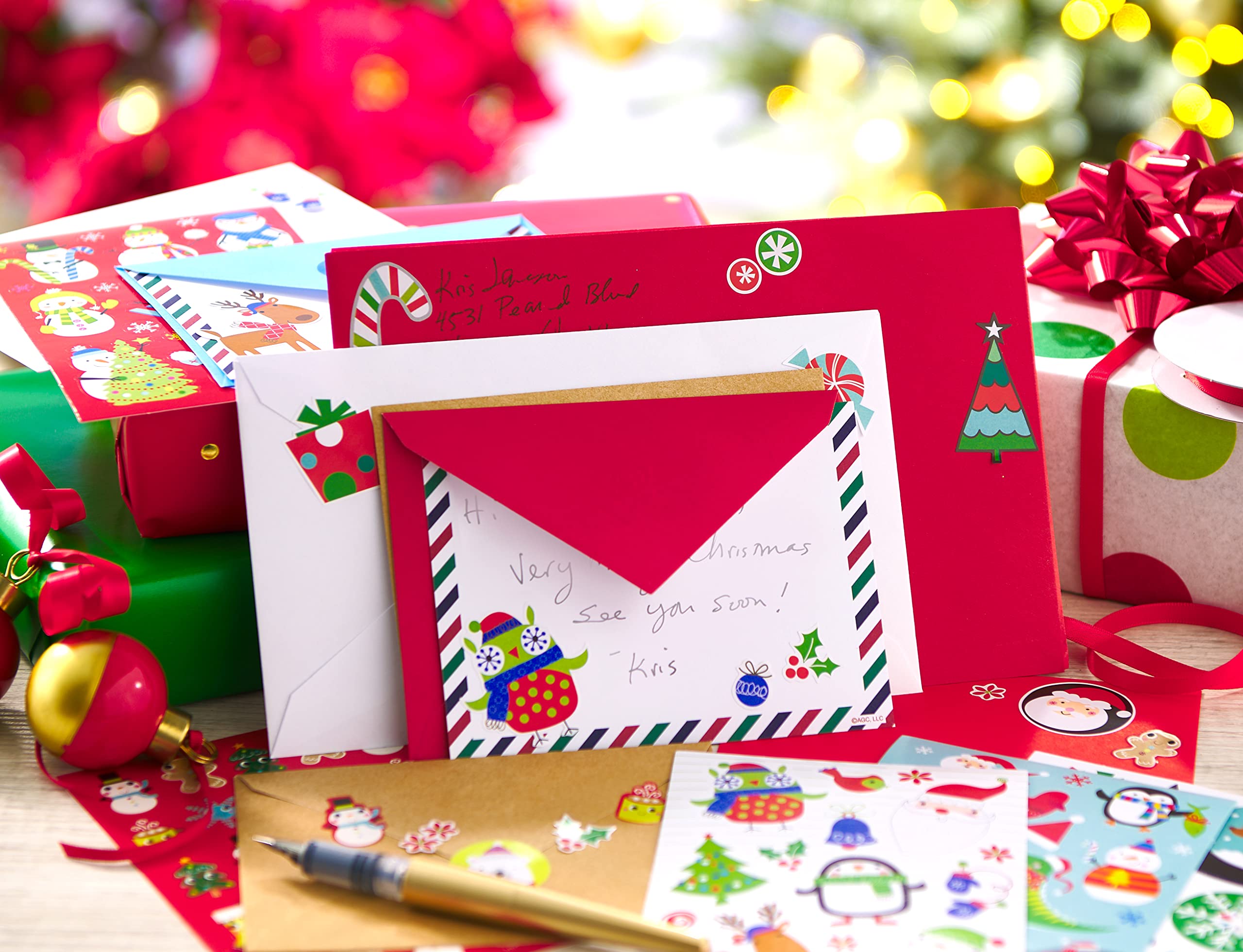 Foto 5 pulgar | Pegatinas American Greetings Christmas, 398 Unidades, Para Niños - Venta Internacional.