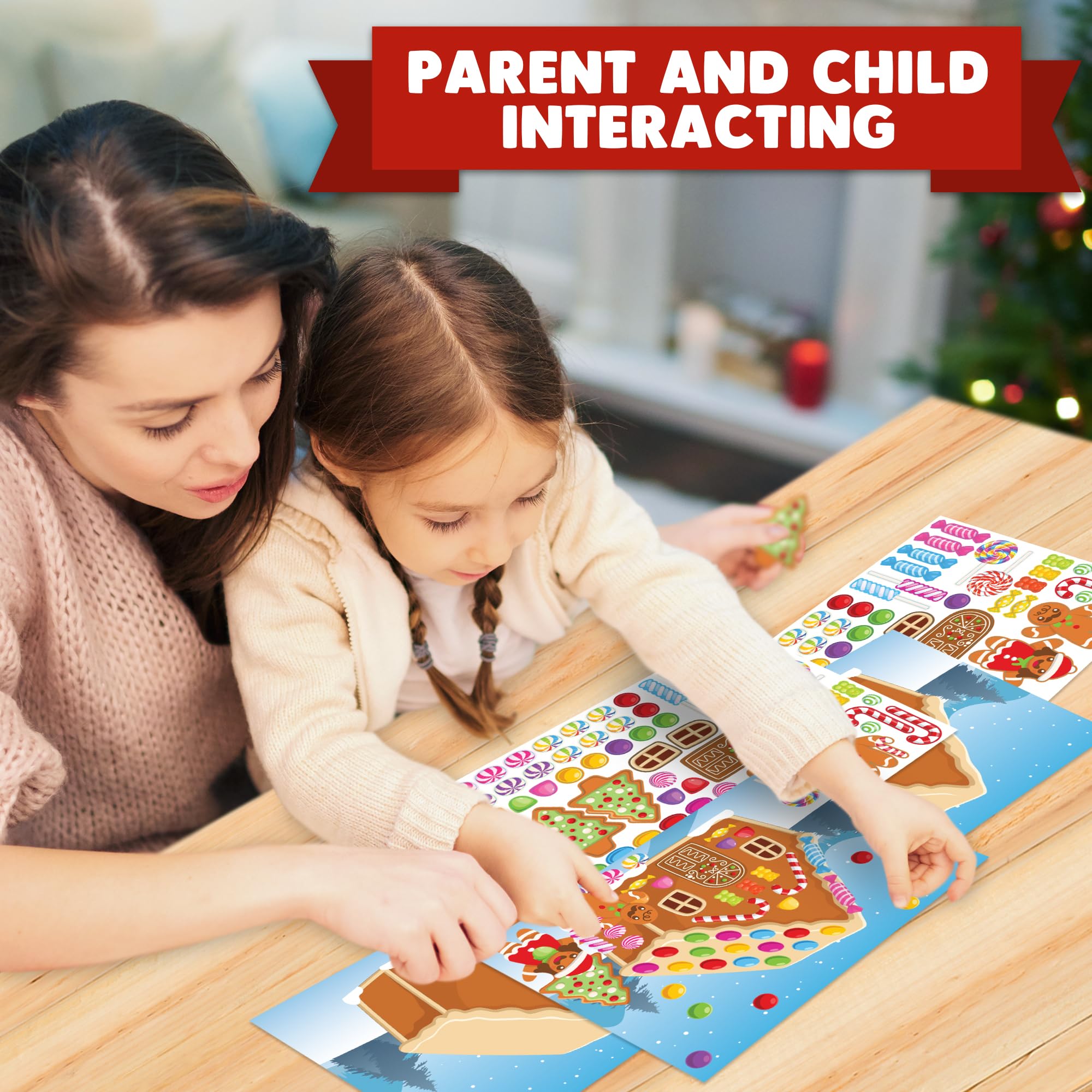 Foto 4 pulgar | Pegatina Craft Artcreativity Gingerbread House Para Niños De 3 A 9 Años - Venta Internacional.