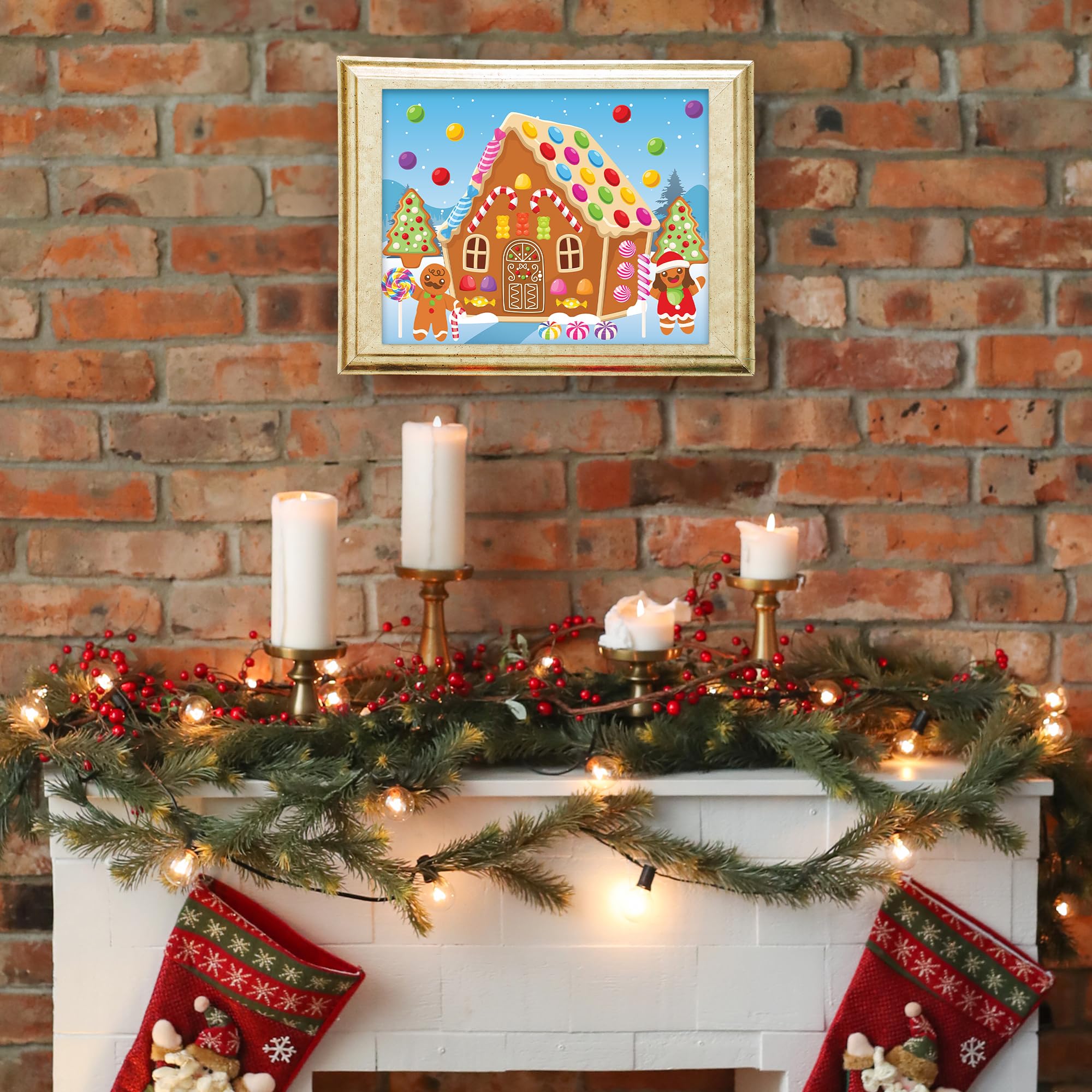 Foto 7 | Pegatina Craft Artcreativity Gingerbread House Para Niños De 3 A 9 Años - Venta Internacional.