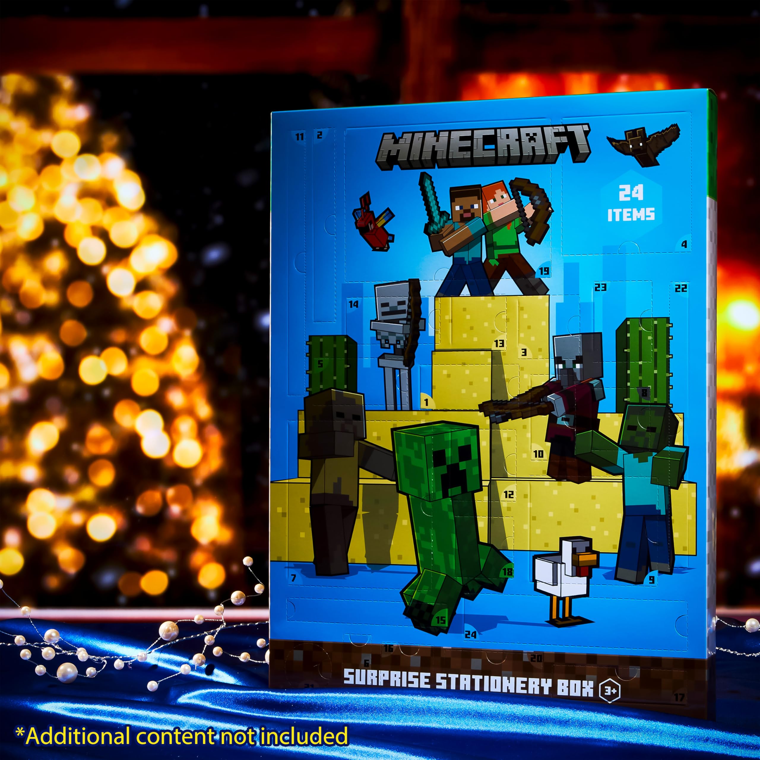 Foto 3 pulgar | Calendario De Adviento Minecraft 2024 Para Niños Con 24 Sorpresas - Venta Internacional.