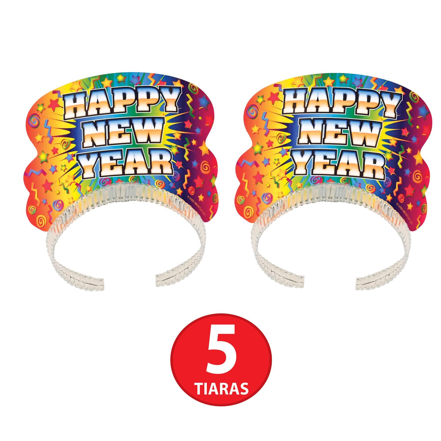Foto 6 pulgar | Surtido Para Fiestas Beistle Rainbow Blast Nochevieja Para 10 Personas - Venta Internacional.