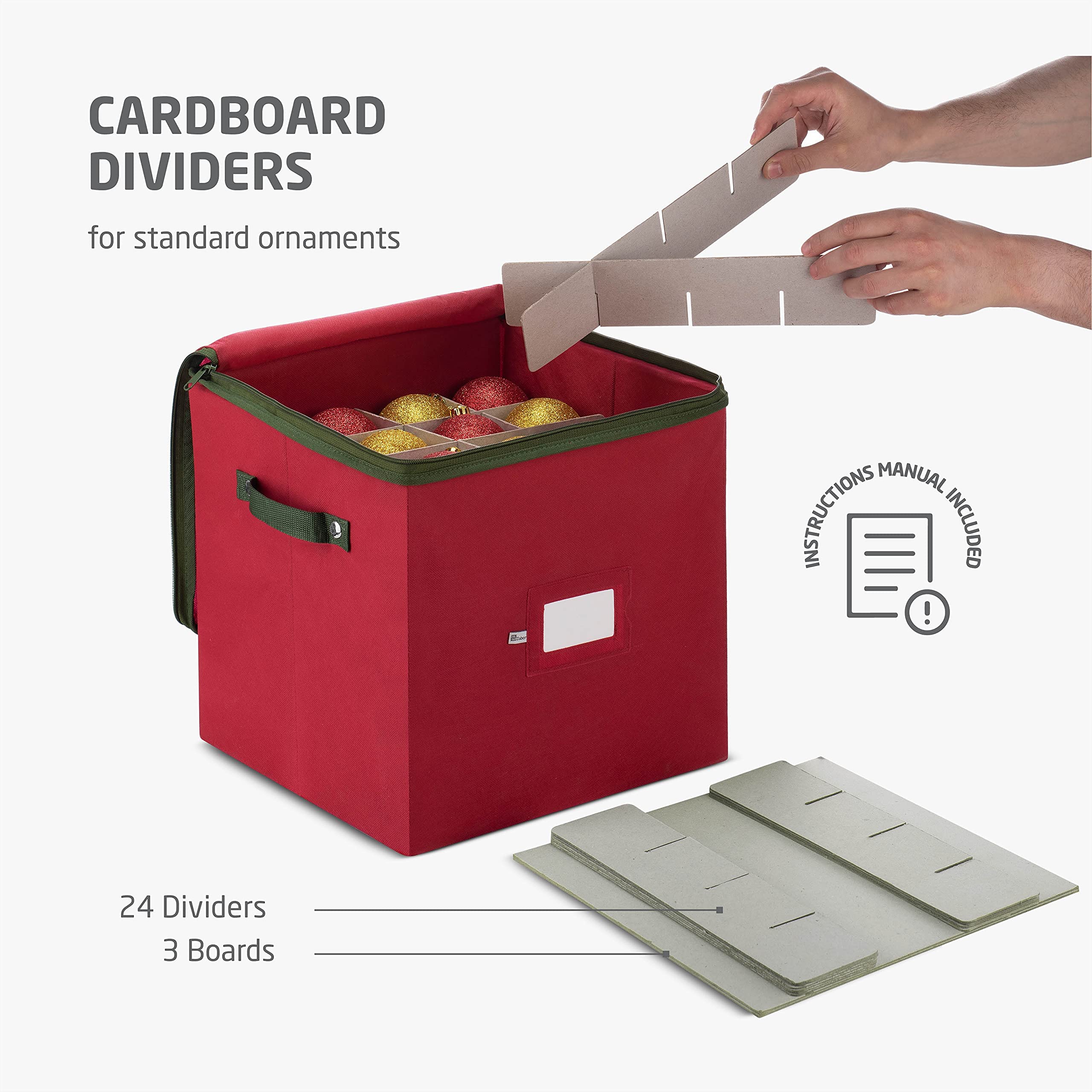 Foto 4 pulgar | Caja De Almacenamiento Para Adornos Navideños Zober Stores 64 Adornos - Venta Internacional.