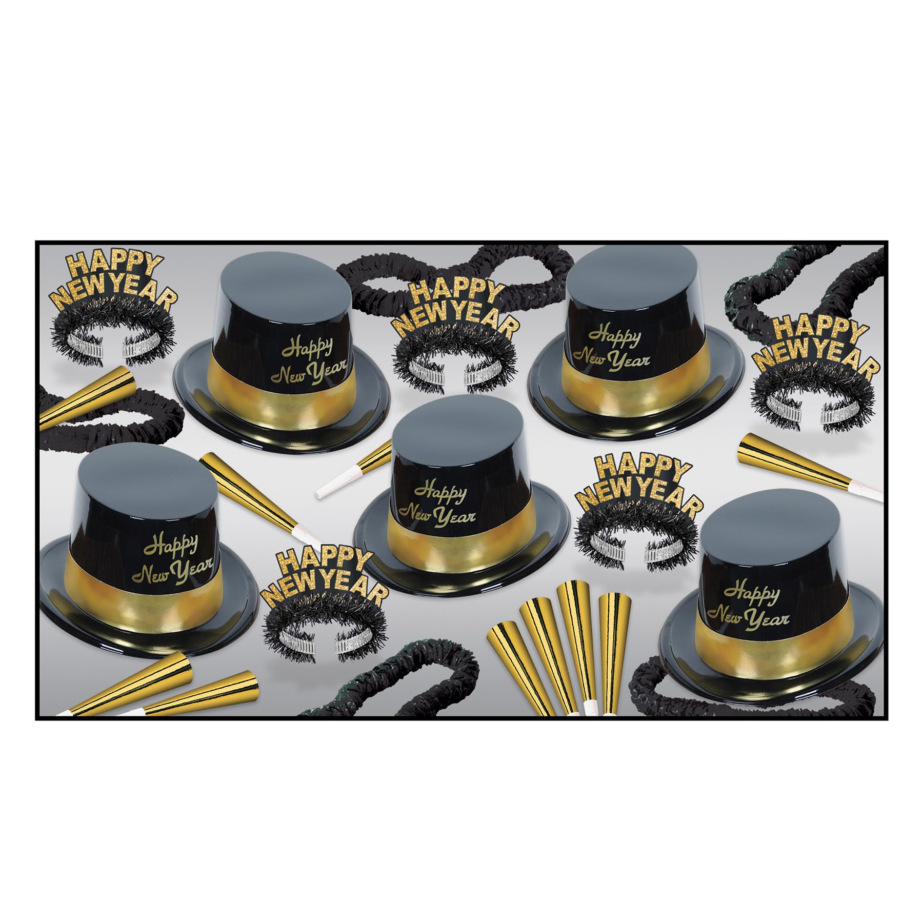 Foto 1 | Surtidos Para Fiestas Beistle 88780nrbkg Legacy Gold Para 10 Personas - Venta Internacional.