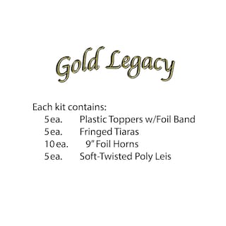 Foto 2 | Surtidos Para Fiestas Beistle 88780nrbkg Legacy Gold Para 10 Personas - Venta Internacional.