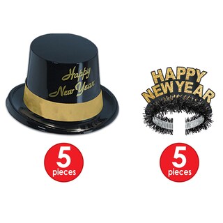 Foto 3 | Surtidos Para Fiestas Beistle 88780nrbkg Legacy Gold Para 10 Personas - Venta Internacional.
