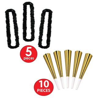 Foto 4 | Surtidos Para Fiestas Beistle 88780nrbkg Legacy Gold Para 10 Personas - Venta Internacional.