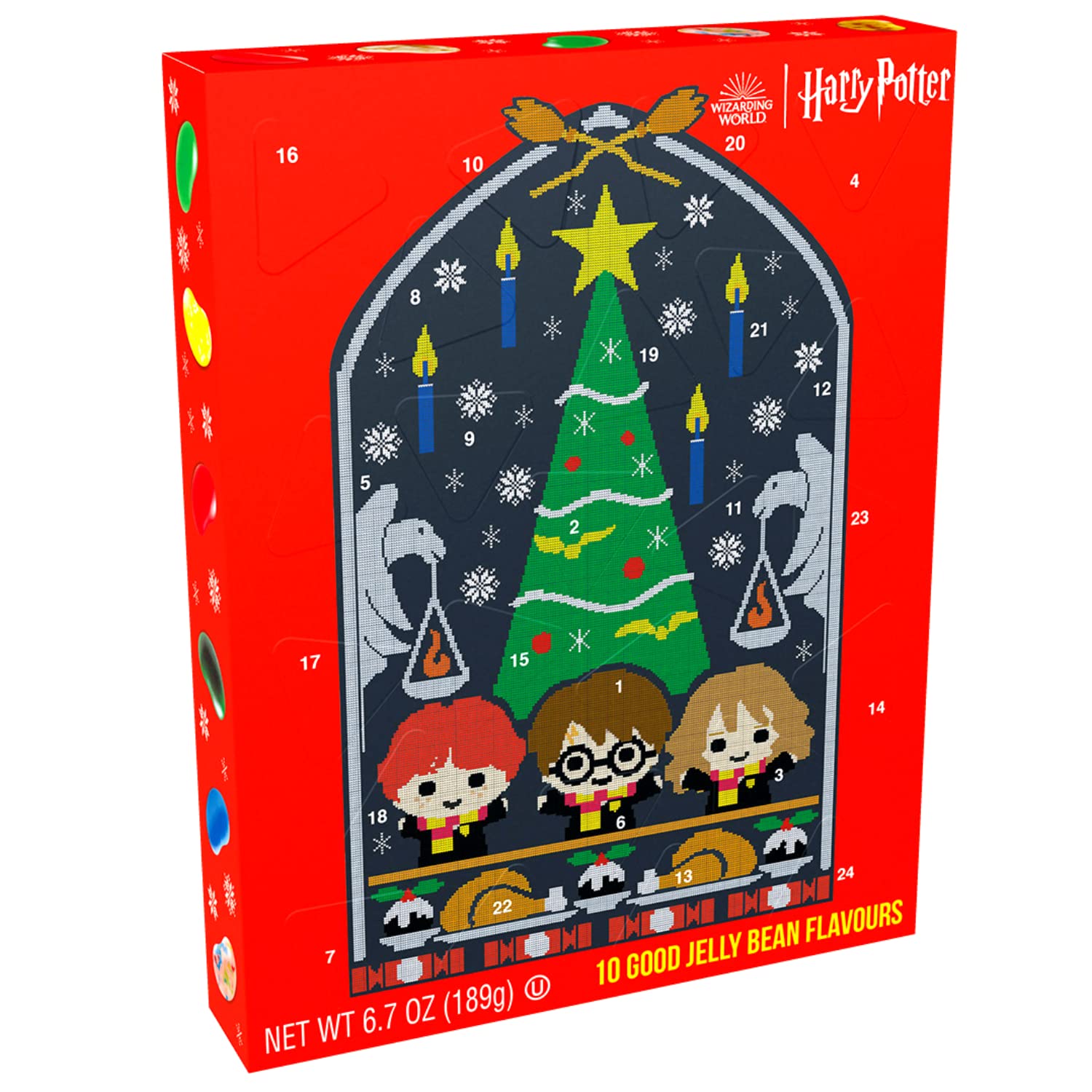 Foto 4 pulgar | Calendario De Adviento Jelly Belly Harry Potter 2024 Con Gominolas - Venta Internacional.