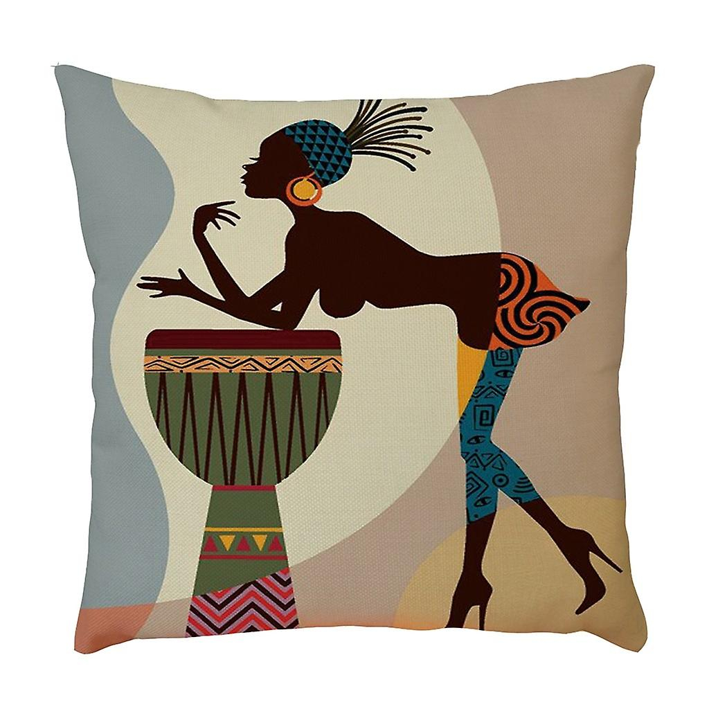 Foto 2 pulgar | Funda De Almohada Huoguo  Lino  Cuadrada  45 X 45 Cm  Para Mujer - Venta Internacional.
