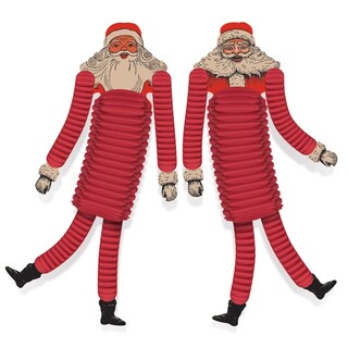 Foto 1 | Los Bailarines De Papel De Papá Noel Muestran Un Beistle Vintage - Venta Internacional.