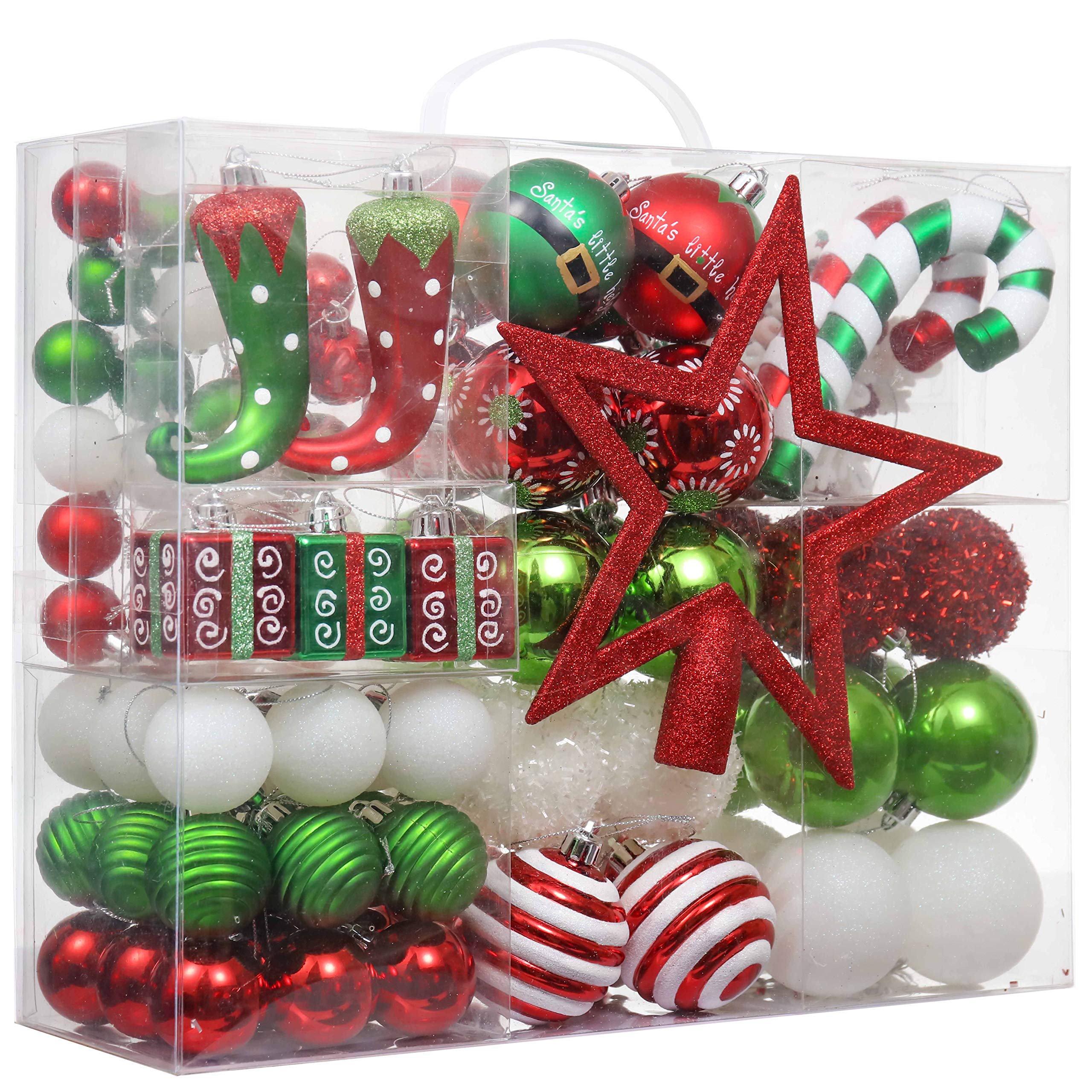 Foto 1 | Set De Adornos Para Árbol De Navidad Valery Madelyn, 100 Unidades, Elf Red G - Venta Internacional.