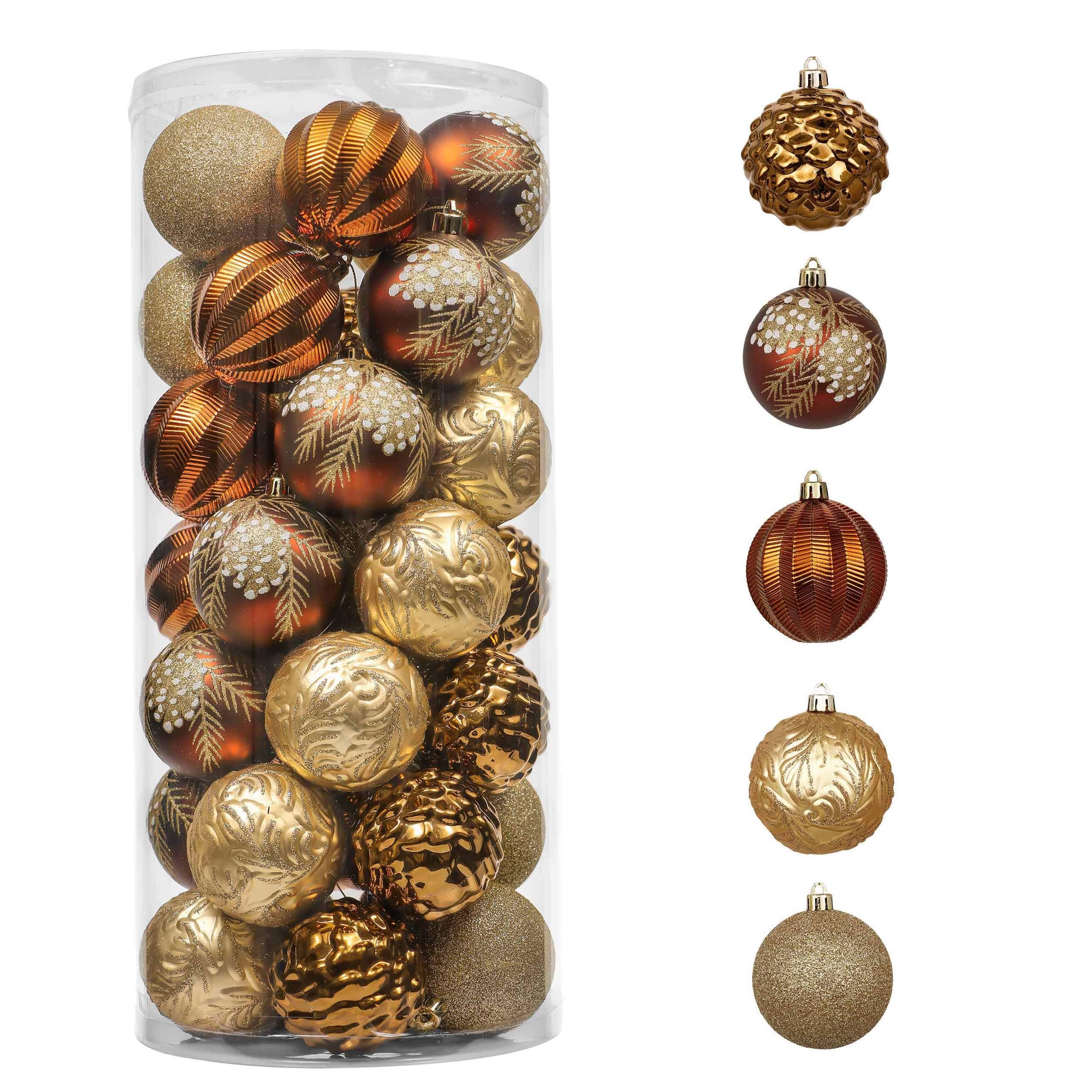 Set De Adornos Navideños Valery Madelyn, Bronce Y Cobre De 35 Quilates - Venta Internacional. $1,233