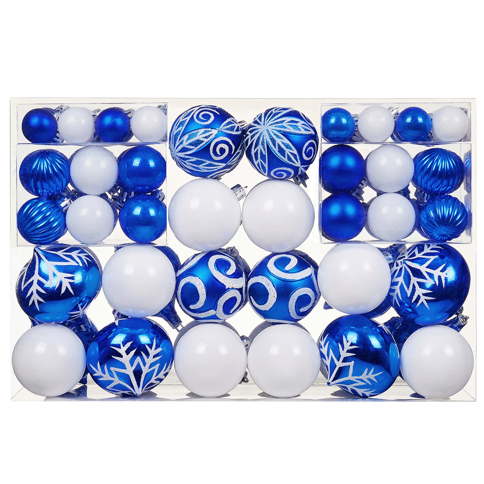 Foto 1 | Juego De Adornos De Bolas Navideñas Jorysics, 100 Quilates, Irrompibles, Azul - Venta Internacional.