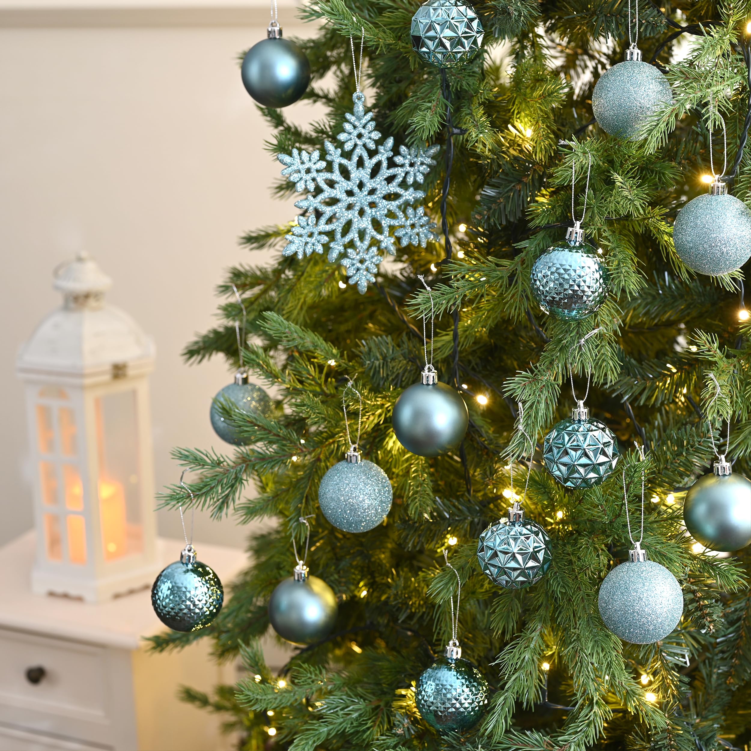 Foto 6 | Decoraciones Para Árbol De Navidad Valery Madelyn, 50 Quilates, Azul Claro - Venta Internacional.