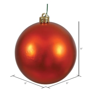 Foto 5 | Adorno En Forma De Bola Vickerman, Naranja Bruñido, 8 Cm, Irrompible - Venta Internacional.