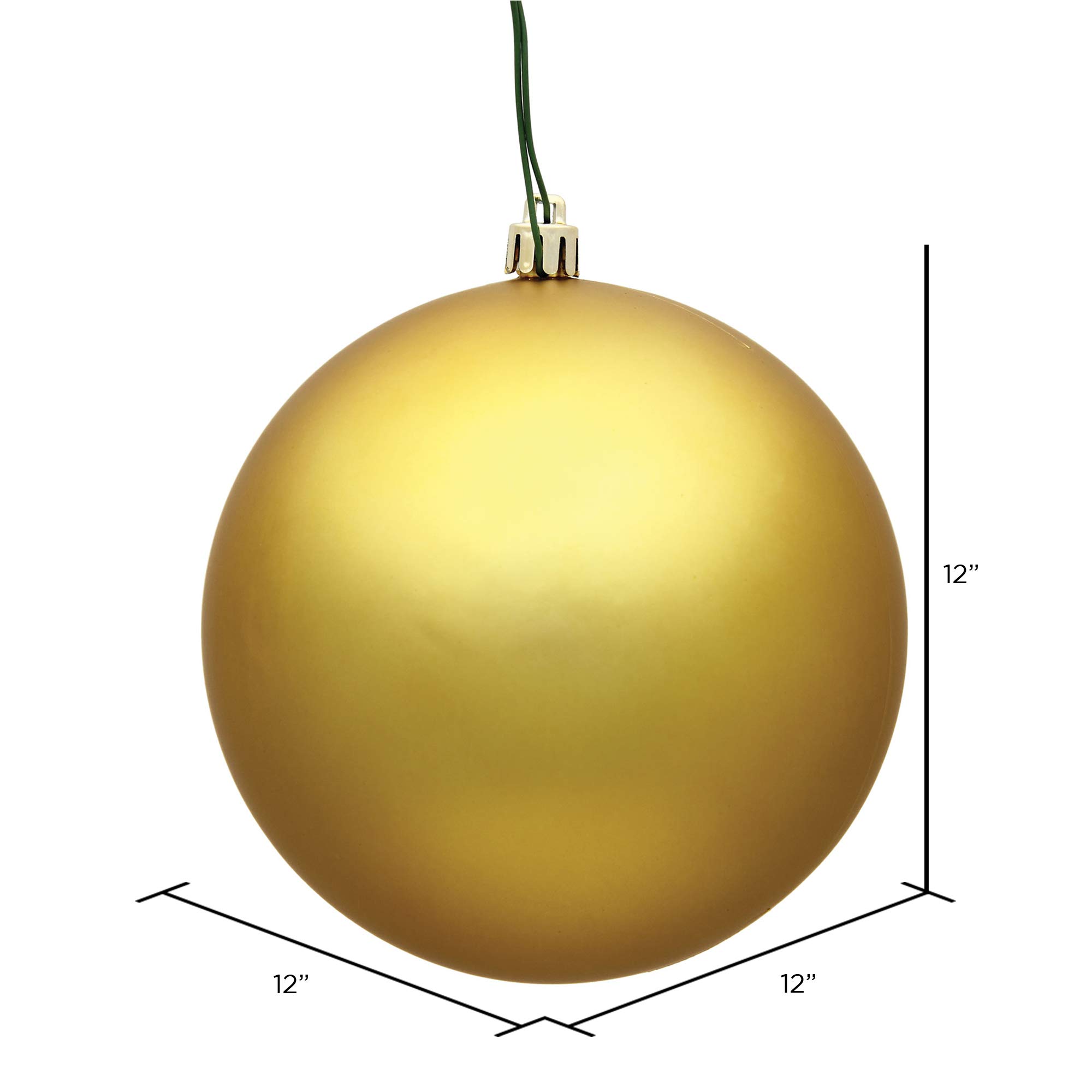Foto 5 | Bola Dorada Mate De Ornament Vickerman De 12 Cm, Plástico Irrompible - Venta Internacional.