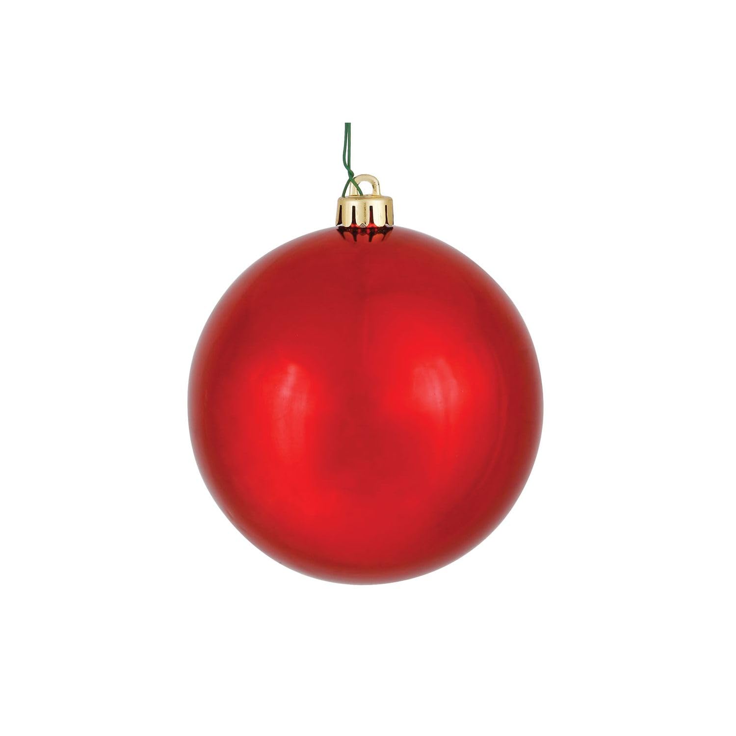 Foto 2 pulgar | Adorno Navideño Vickerman, Bola Roja Brillante De 25 Cm, Plástico - Venta Internacional.