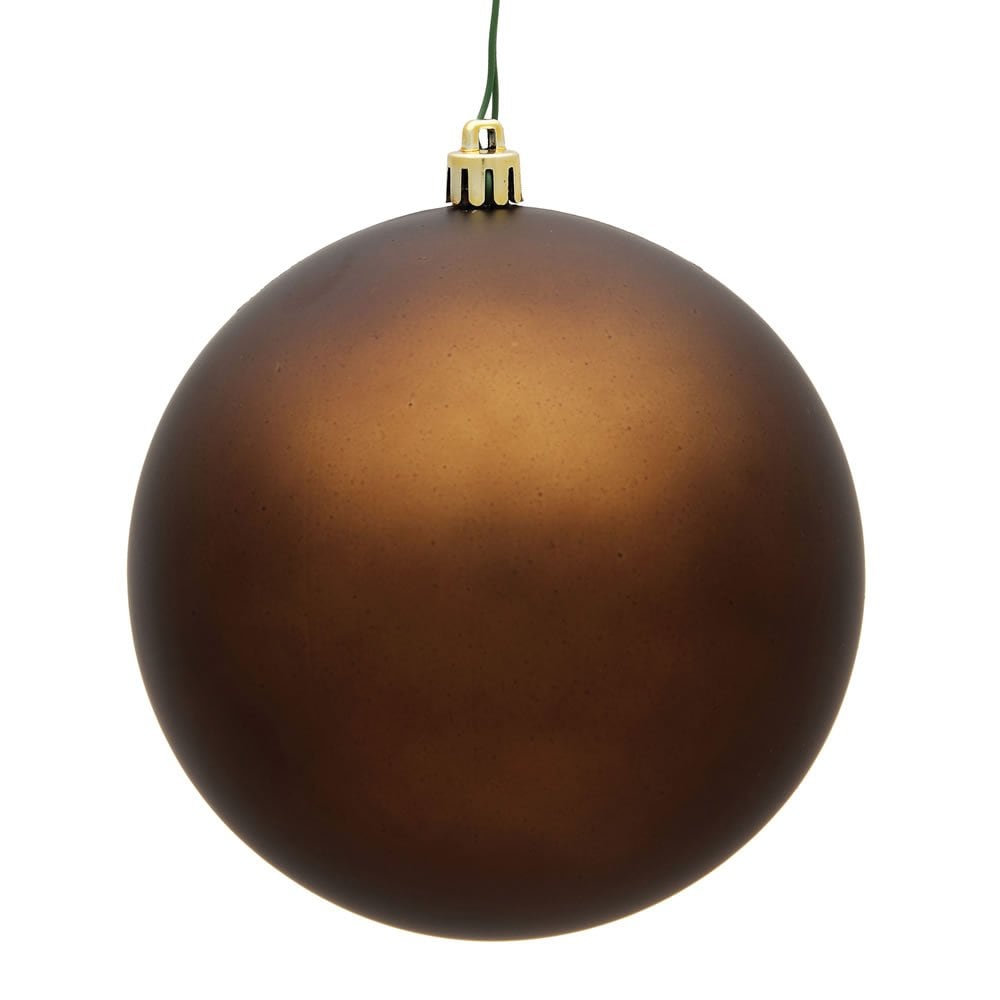 Bola Mate Ornament Vickerman, Color Moca, 3 Cm, De Plástico Irrompible - Venta Internacional. $1,038