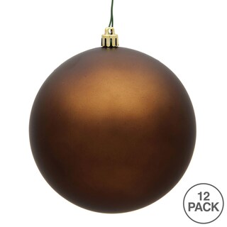Foto 6 | Bola Mate Ornament Vickerman, Color Moca, 3 Cm, De Plástico Irrompible - Venta Internacional.