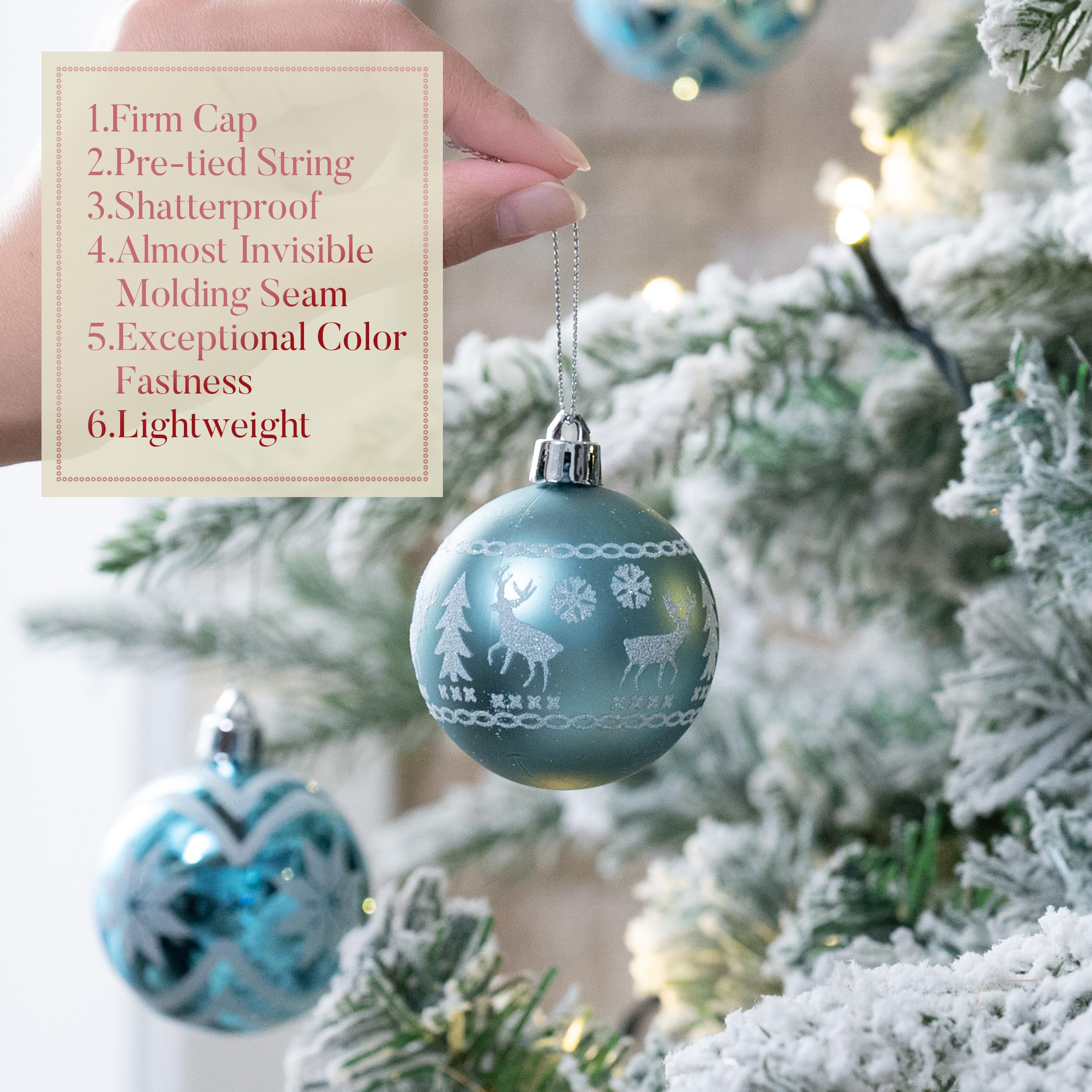 Foto 5 | Adornos Navideños Valery Madelyn Winter Wishes, 24 Unidades - Venta Internacional.