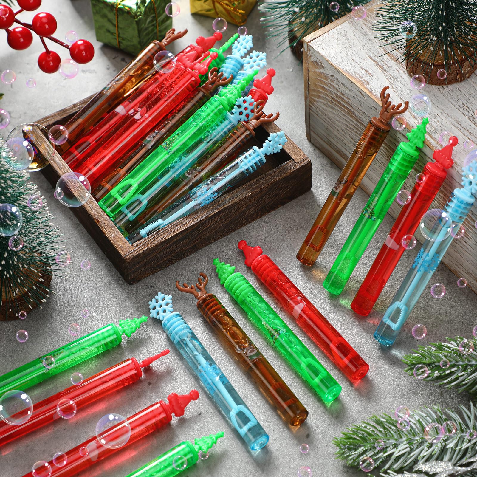 Foto 3 pulgar | Christmas Bubble Wands Sappy 160 Obsequios Para Fiestas Navideñas - Venta Internacional.