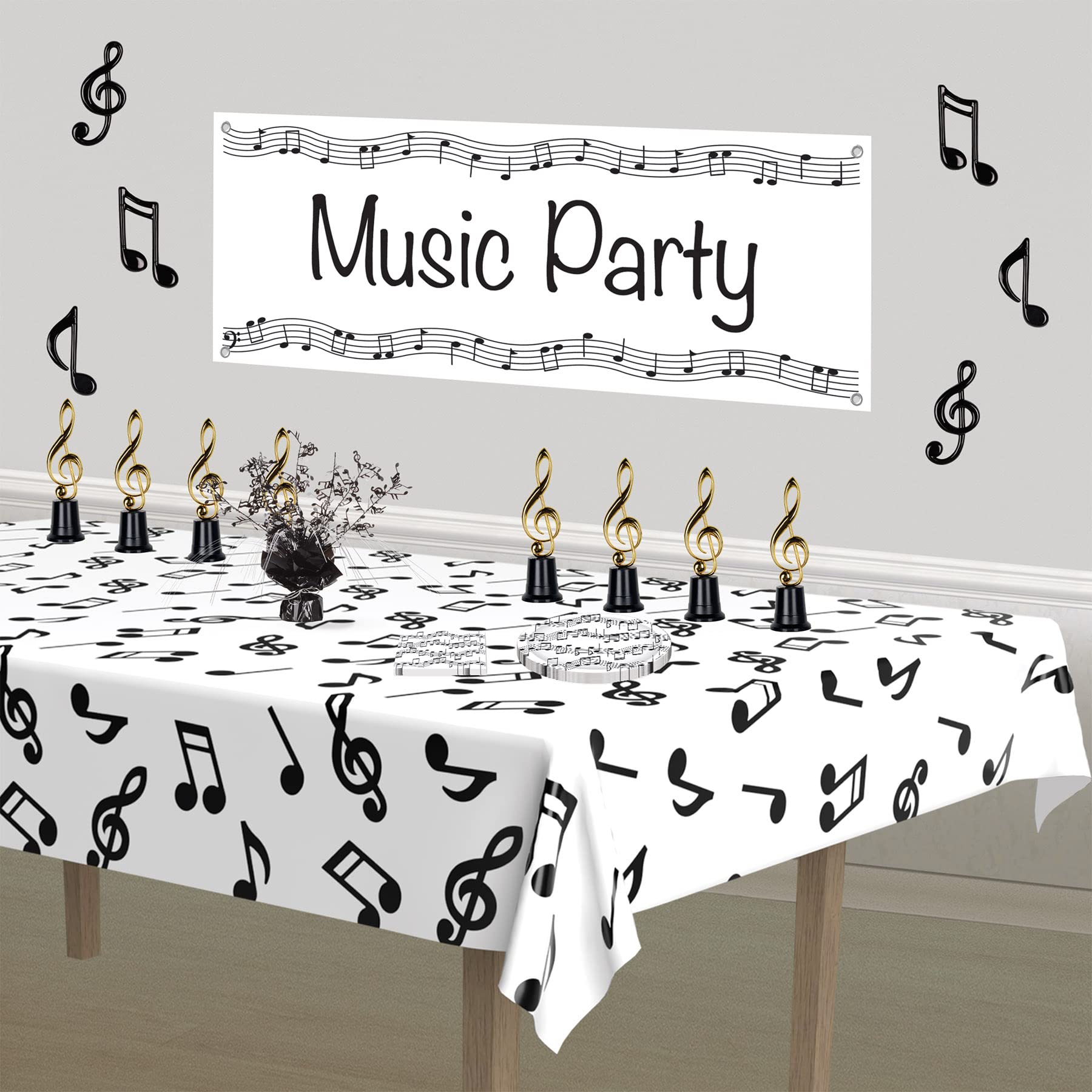 Foto 6 pulgar | Decoración Beistle De Plástico Moldeado Con Notas Musicales De 11 A 14 Cm, 6 Unidades - Venta Internacional.