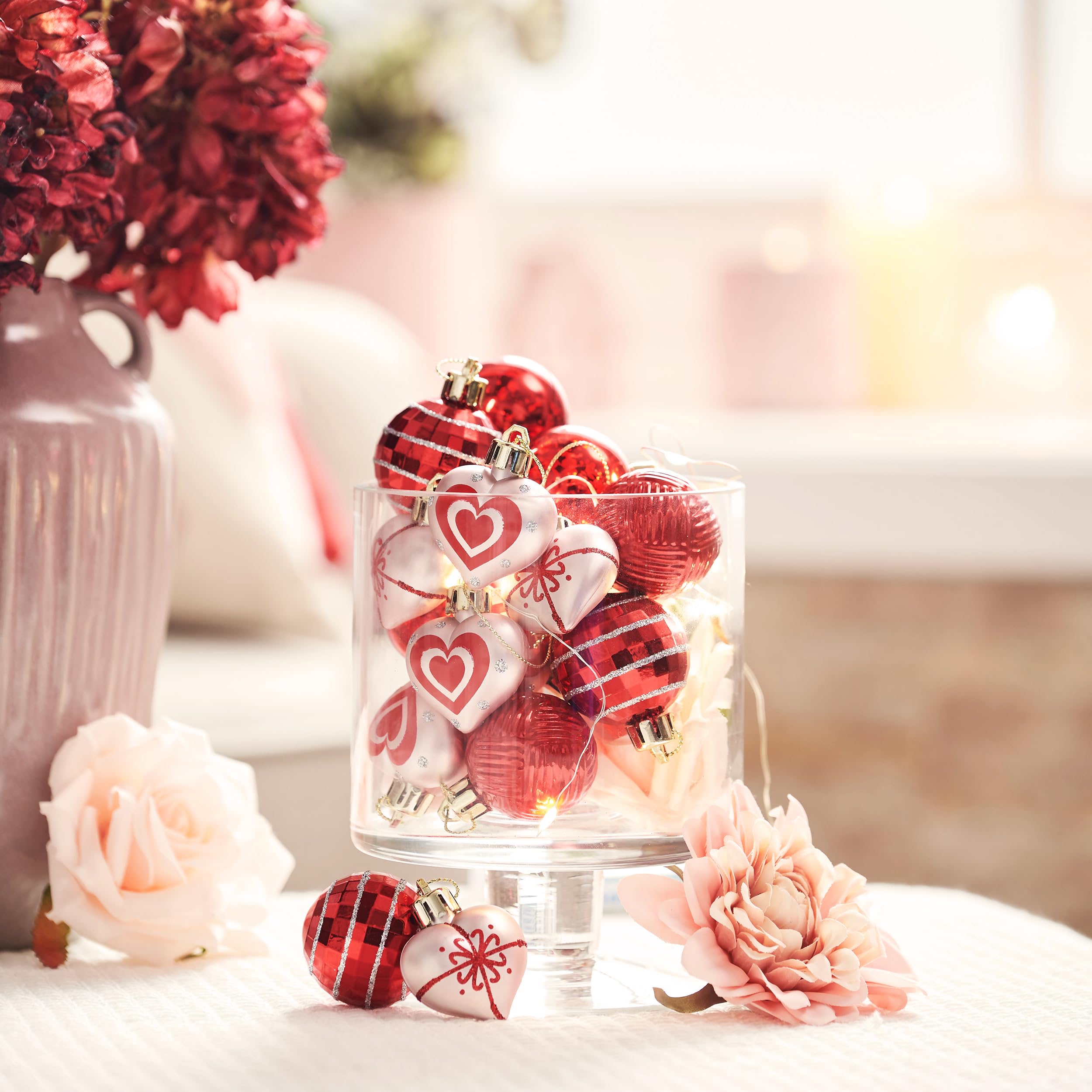 Foto 6 | Adornos Navideños Valery Madelyn Heart 4 Cm 16 Unidades - Venta Internacional.