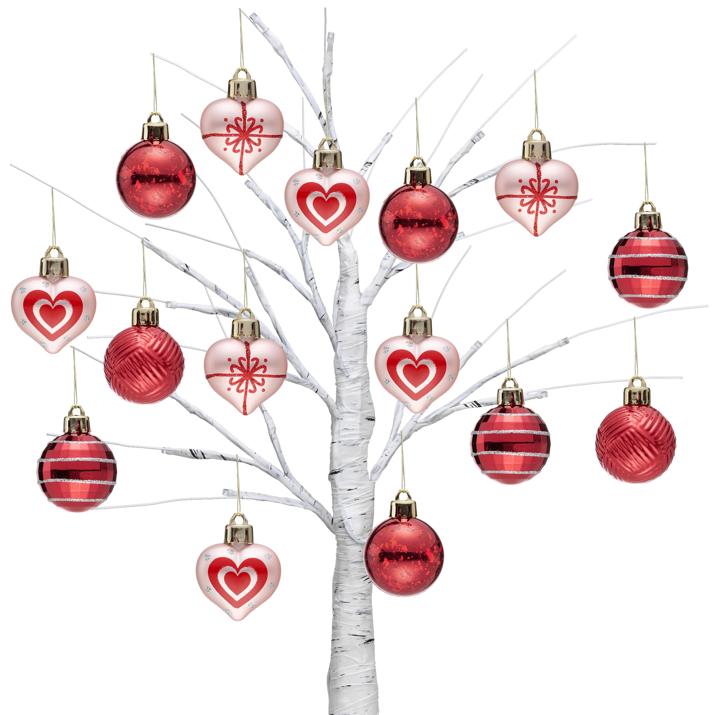 Foto 7 | Adornos Navideños Valery Madelyn Heart 4 Cm 16 Unidades - Venta Internacional.