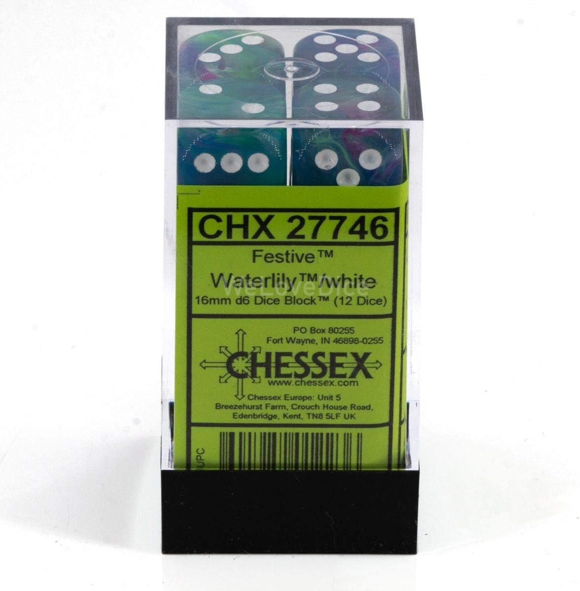 Foto 5 pulgar | Nenúfar Festivo De Dice Chessex Con Bloque Blanco, 12 X 6, 16 Mm - Venta Internacional.
