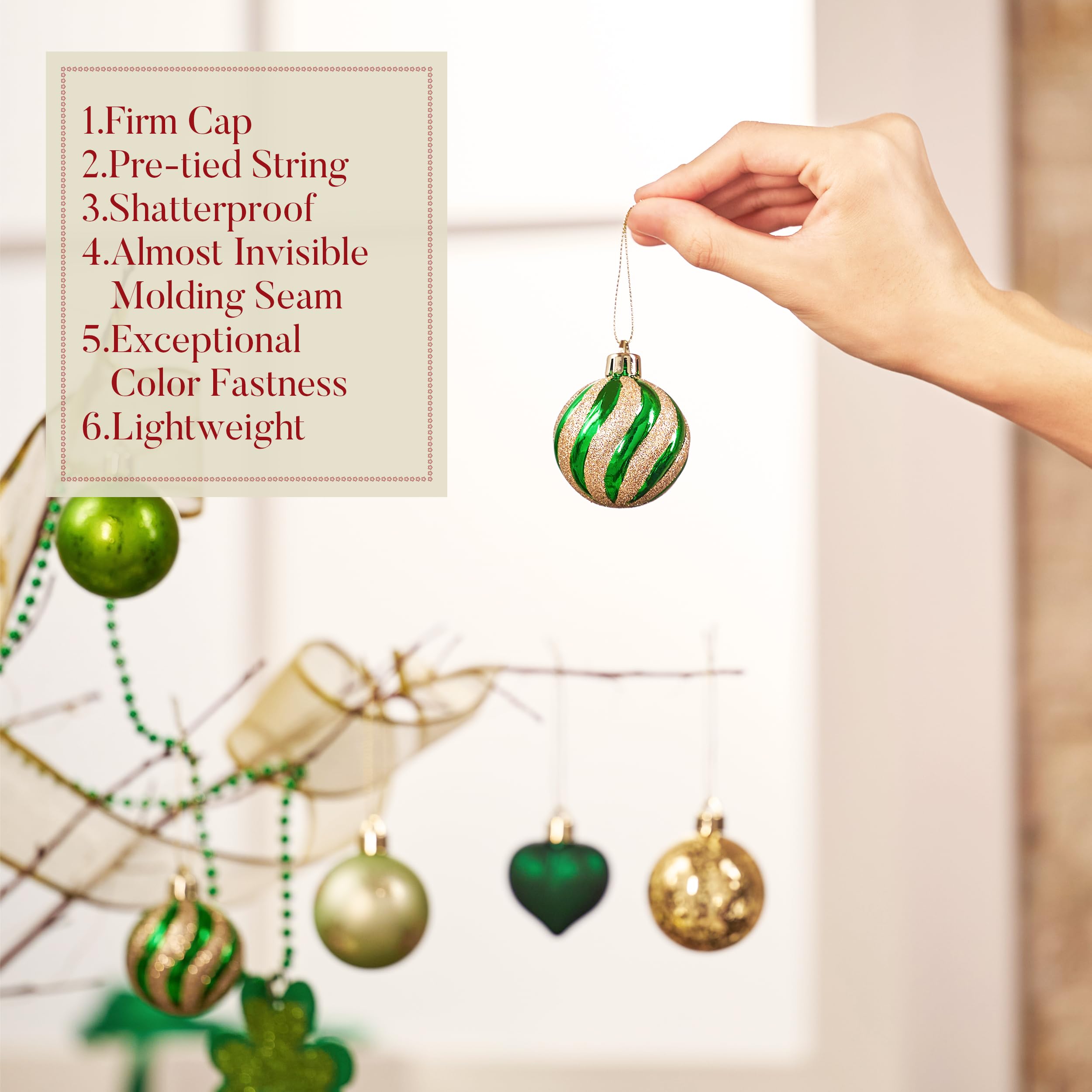 Foto 4 | Ornaments Valery Madelyn Con Forma De Corazón Del Día De San Patricio, Paquete De 28 Unidades - Venta Internacional.