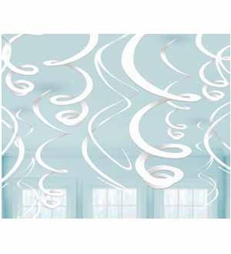 Foto 3 pulgar | Decoraciones En Espiral Amscan Dec Swirl Pl White (12/144) - Venta Internacional.