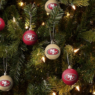 Foto 2 | Set De Adornos Navideños Foco Nfl, Paquete De 12 Bolas Para Colgar En Forma De Árbol - Venta Internacional.