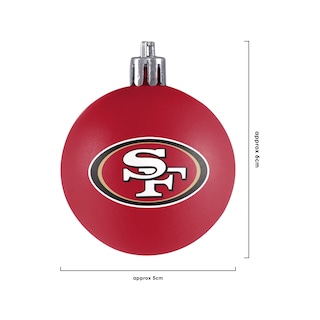 Foto 3 | Set De Adornos Navideños Foco Nfl, Paquete De 12 Bolas Para Colgar En Forma De Árbol - Venta Internacional.