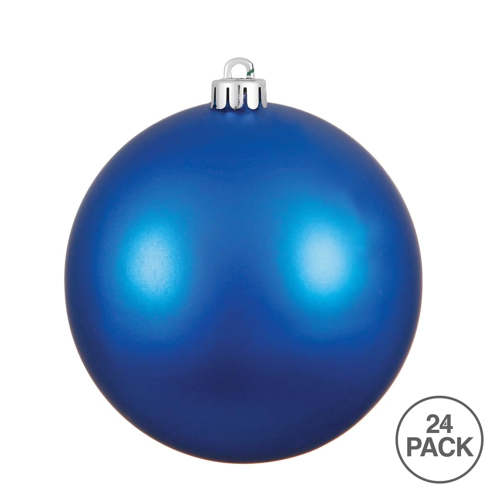 Foto 3 pulgar | Esferas Navideñas Vickerman Azul Mate 2.4 cm 24 Piezas - Venta Internacional