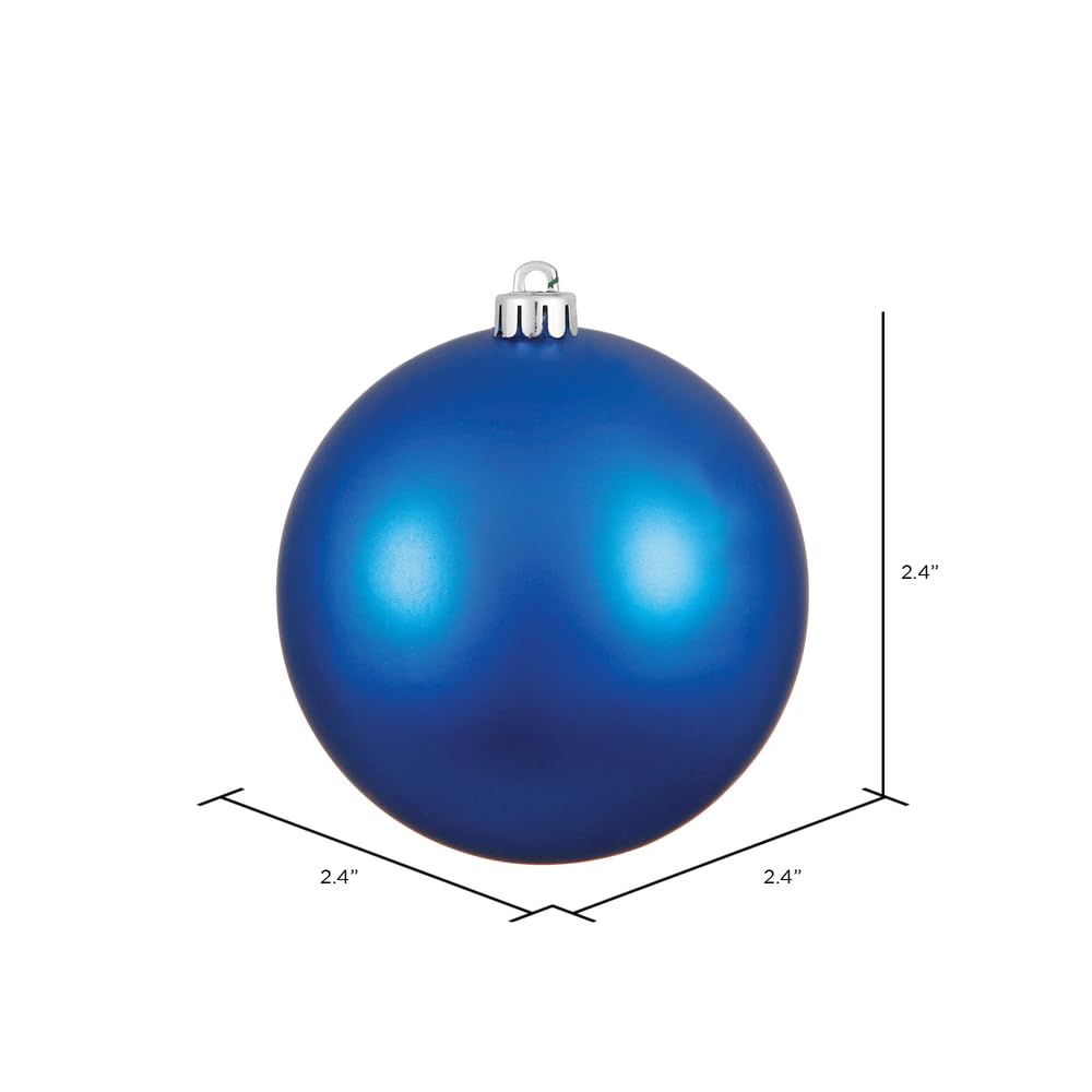 Foto 6 pulgar | Esferas Navideñas Vickerman Azul Mate 2.4 cm 24 Piezas - Venta Internacional