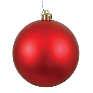Foto 1 | Adorno Navideño Vickerman Con Forma De Bola Roja Mate De 4 Cm, Juego De 6 - Venta Internacional.