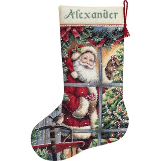 Foto 6 | Dimensiones Del Kit De Calcetines Navideños Santa Claus Gold 16 Cm - Venta Internacional.