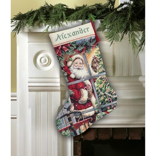 Foto 7 | Dimensiones Del Kit De Calcetines Navideños Santa Claus Gold 16 Cm - Venta Internacional.