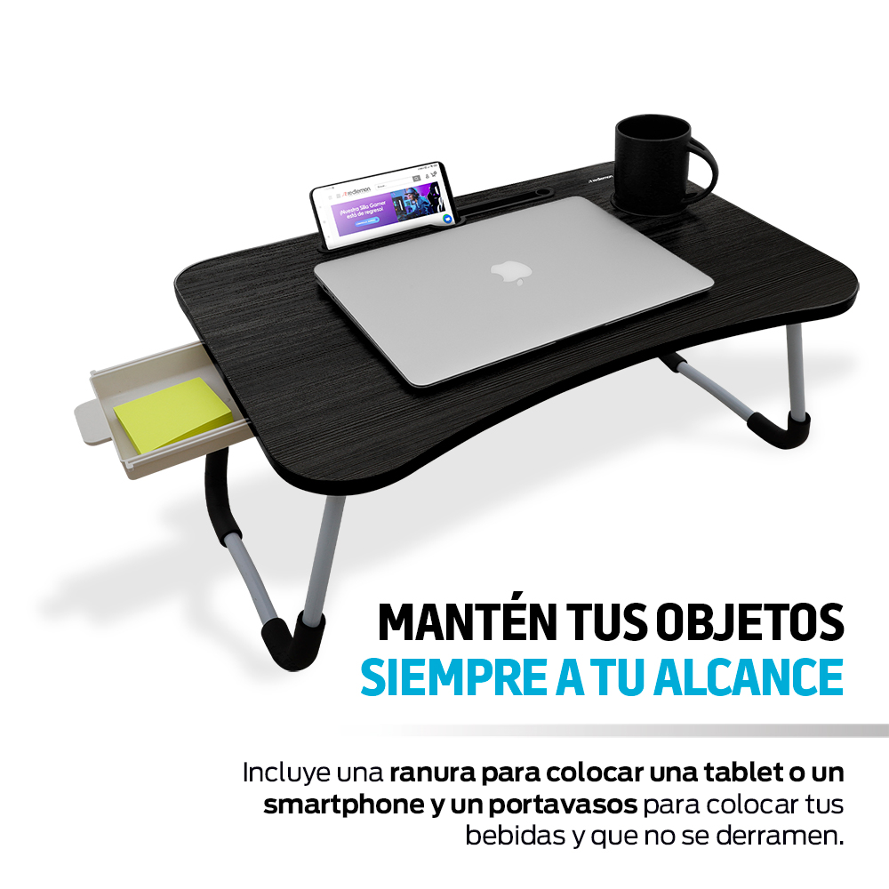 Foto 5 | Mesa de Servicio Plegable Redlemon 82072-Bl color Negro