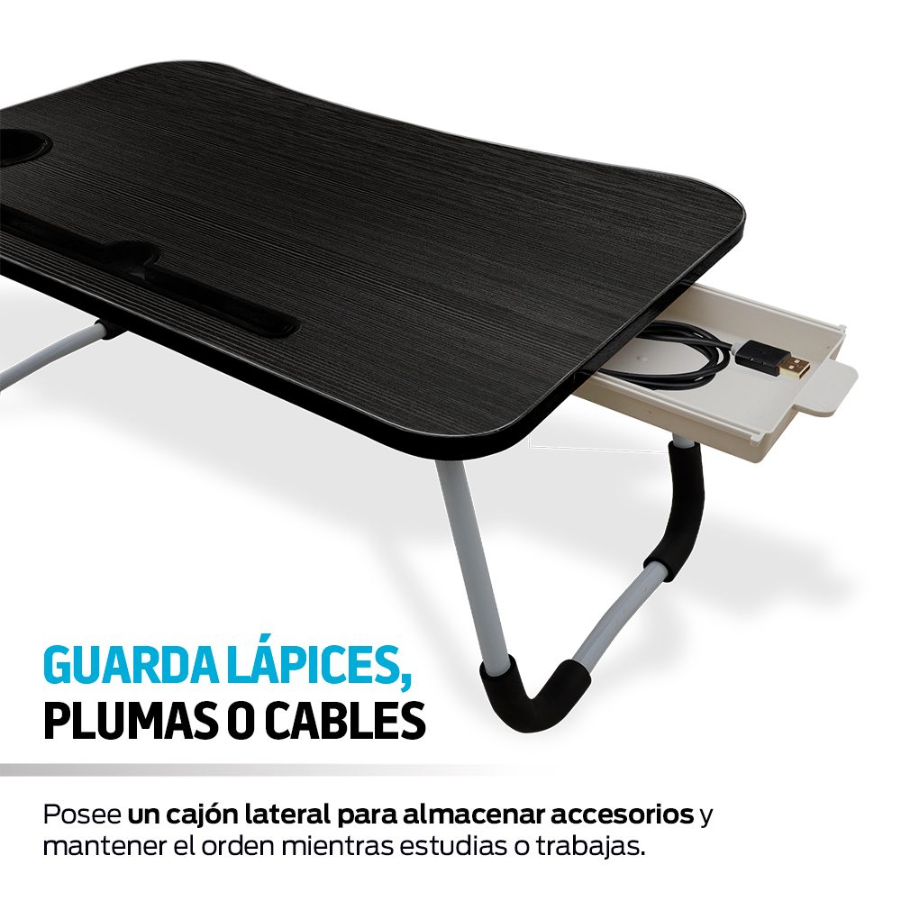 Foto 7 pulgar | Mesa de Servicio Plegable Redlemon 82072-Bl color Negro