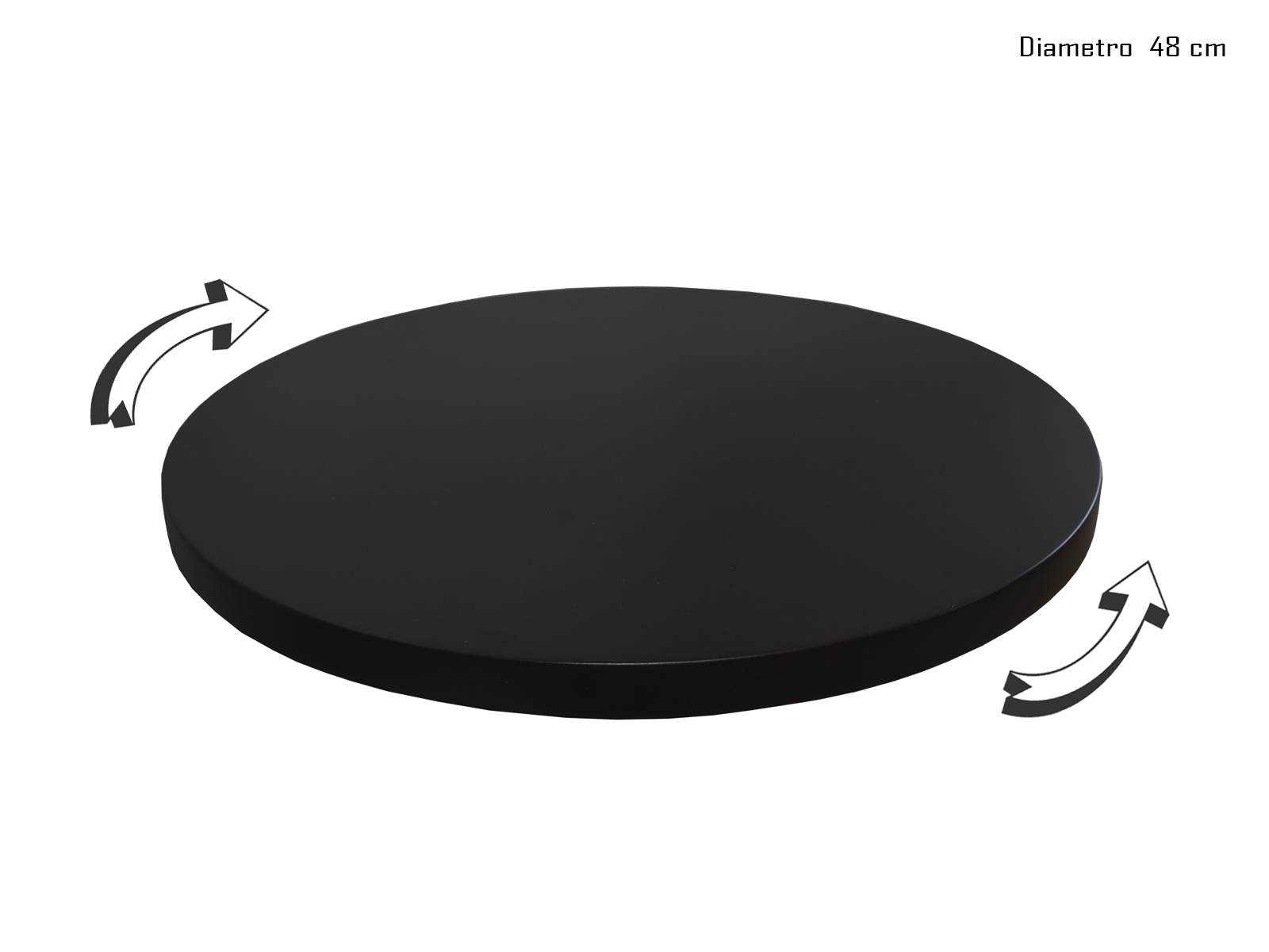 Foto 4 pulgar | Charola Giratoria Hogare Lazy Susan 48 cm Chocolate