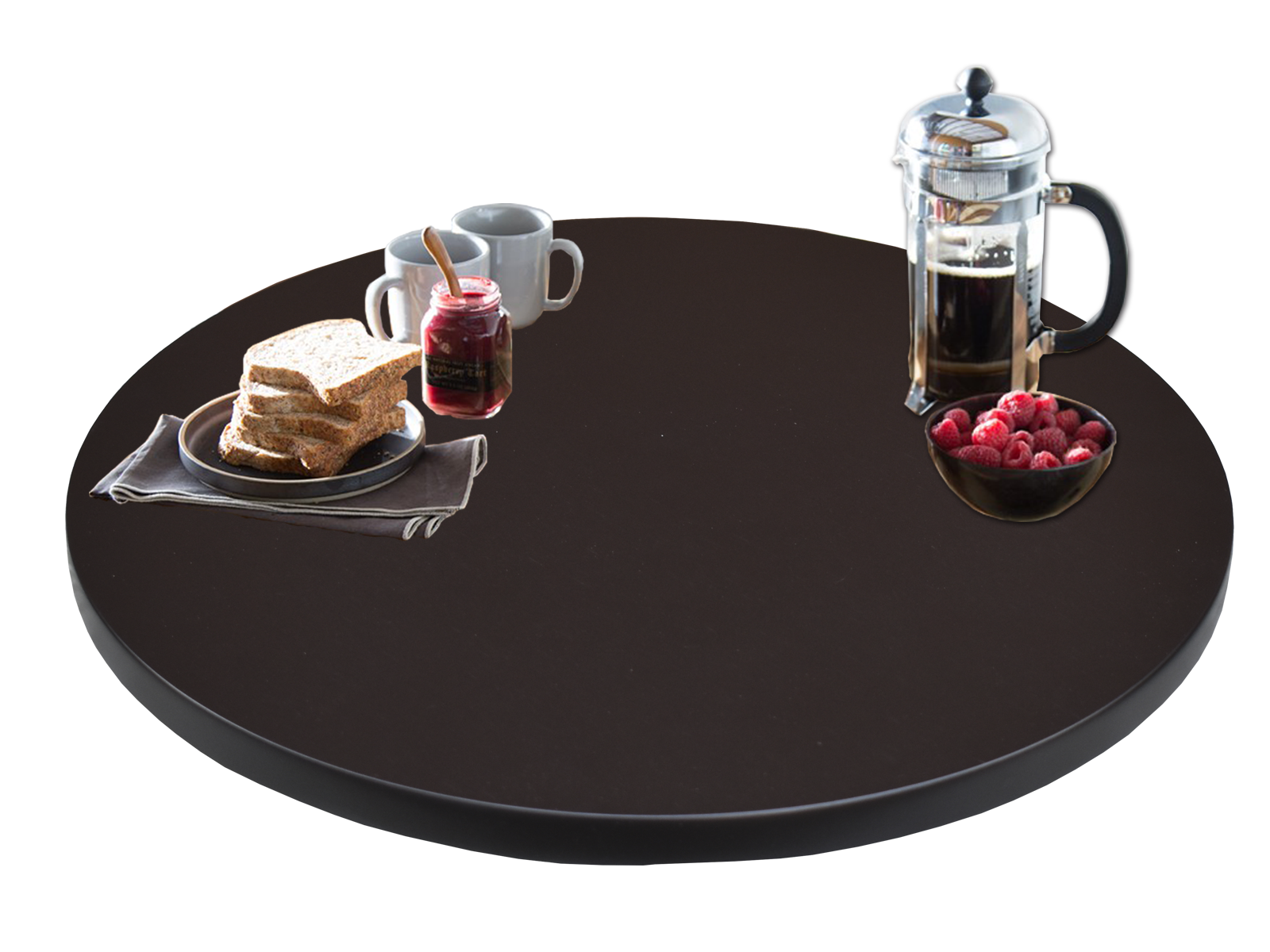 Foto 3 pulgar | Charola Giratoria Hogare Lazy Susan 60 cm color Negro